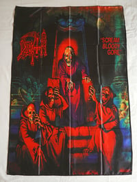 Image 1 of DEATH - Scream bloody gore Flag (cloth poster Banner tapestry) Death metal Chuck Schuldiner