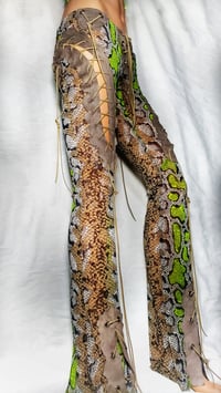 Image 2 of Y2K Snakeskin Mesh Pants