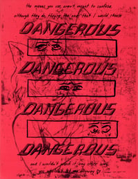 Image 2 of Dangerous Risograph Print