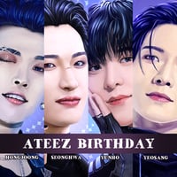 Image 1 of Ateez Birthday A5 part1