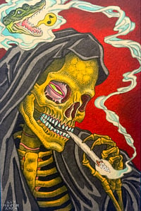 Image 1 of “Smoke Reaper No. 60” original painting