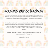 Image 3 of Pre-Service Teacher Prac Planner | PASTEL RAINBOW