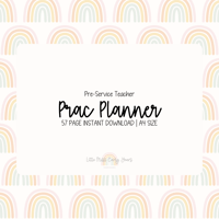 Image 1 of Pre-Service Teacher Prac Planner | PASTEL RAINBOW