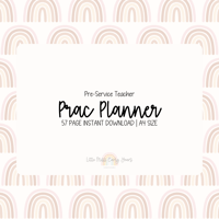 Image 1 of Pre-Service Teacher Prac Planner | BEIGE RAINBOW