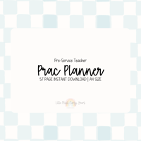 Image 1 of Pre-Service teacher Prac Planner | PASTEL BLUE CHECK