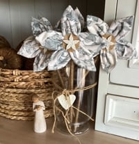 Image 1 of Memory Flowers custom created from a clients loved ones precious top