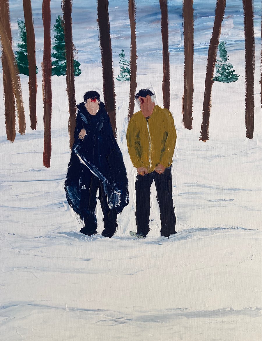 Image of Pine barrens original on canvas version 4