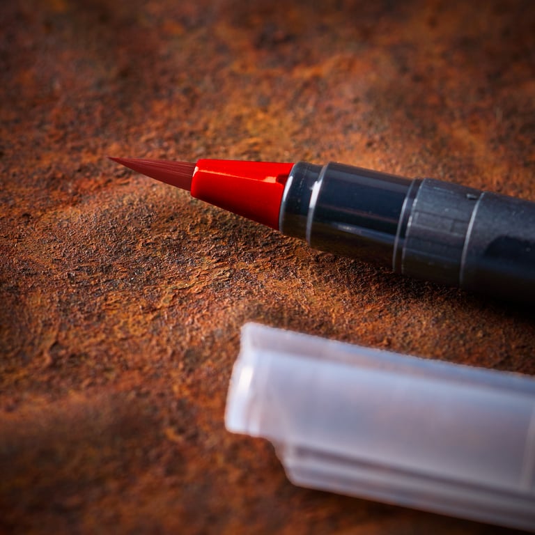 TORA MARKER BRUSH CHI RED Image 3