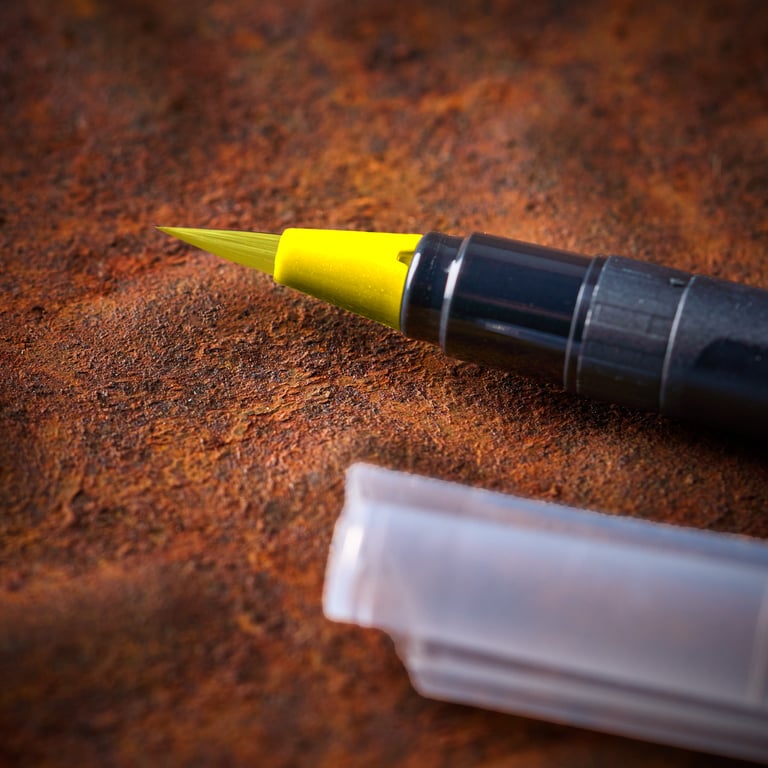 TORA MARKER BRUSH KIN YELLOW Image 3