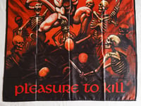 Image 2 of KREATOR - Pleasure to kill Flag (cloth poster Banner tapestry) Thrash metal Mille Petroza