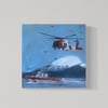 Coast Guard Hoist Oil Painting