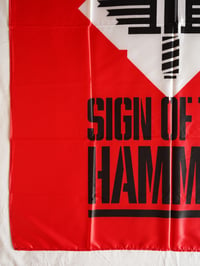 Image 3 of MANOWAR - Sign of the hammer Flag (cloth poster Banner tapestry) Heavy metal NWOBHM