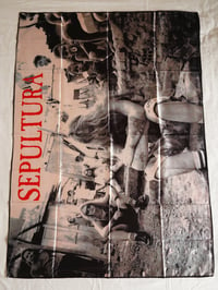 Image 1 of SEPULTURA - Third world posse Flag (cloth poster Banner tapestry) Brazilian Thrash metal