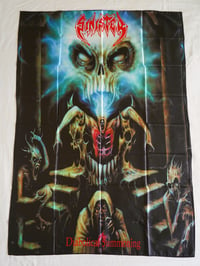 Image 1 of SINISTER - Diabolical Summoning Flag (cloth poster Banner tapestry) Old school Death metal