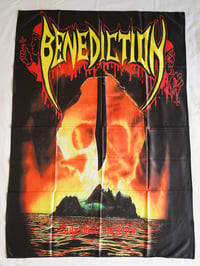 Image 1 of BENEDICTION - Subconscious terror Flag (cloth poster Banner tapestry) Old school Death metal