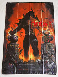 Image 1 of MANOWAR - Louder than hell Flag (cloth poster Banner tapestry) Heavy metal Iron Maiden