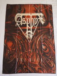 Image 1 of ASPHYX - The rack Flag (cloth poster Banner tapestry) Old school Death metal Pestilence