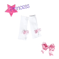 Image 1 of CANDY PINK BOW BALLET SOCKS