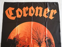 Image 3 of CORONER - R.I.P Flag (cloth poster Banner tapestry) Old school Thrash metal Sodom