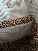 Sac velours porté épaule 1