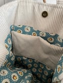 Sac velours porté épaule 1