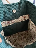 Sac velours porté épaule 1