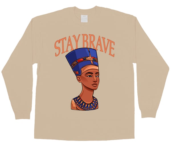 Image of Stay Brave Classic (Tan LongSleeve) 