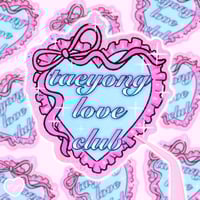 Taeyong Love Club Glitter Sticker