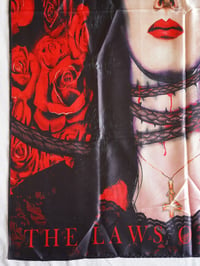 Image 3 of SARCOFAGO - The laws of scourge Flag (cloth poster Banner tapestry) Death metal