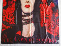 Image 2 of SARCOFAGO - The laws of scourge Flag (cloth poster Banner tapestry) Death metal