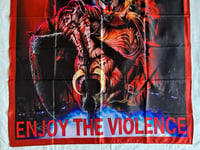 Image 7 of MASSACRA - Enjoy the violence Flag (cloth poster Banner tapestry) Old school Death metal