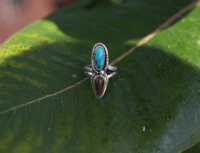 Image 8 of *WILD thing* Carico Lake x Fire Opal ring (6.75/7)