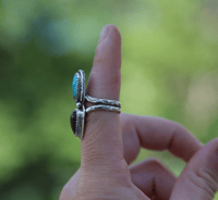 Image 5 of *WILD thing* Carico Lake x Fire Opal ring (6.75/7)