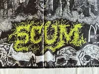 Image 7 of NAPALM DEATH - Scum Flag (cloth poster Banner tapestry) Death metal Grindcore