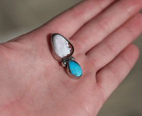 Image 4 of semi-custom Fire Opal + Carico Lake