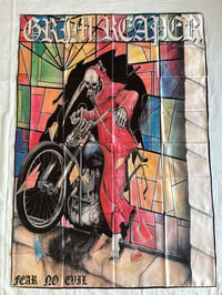 Image 1 of GRIM REAPER - Fear no evil Flag (cloth poster Banner tapestry) Heavy metal NWOBHM