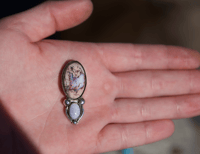 Image 2 of semi-custom Fire Opal + Lavender Jade