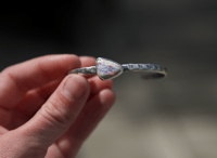 Image 6 of Mexican Fire Opal cuff (SALE/FLAWED) 
