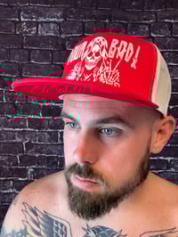 Image 7 of Mr. Death Red/White Trucker Hat
