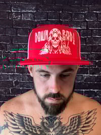 Image 6 of Mr. Death Red/White Trucker Hat