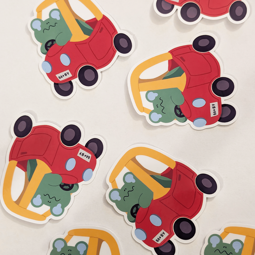 Image of Froggy Car Sticker