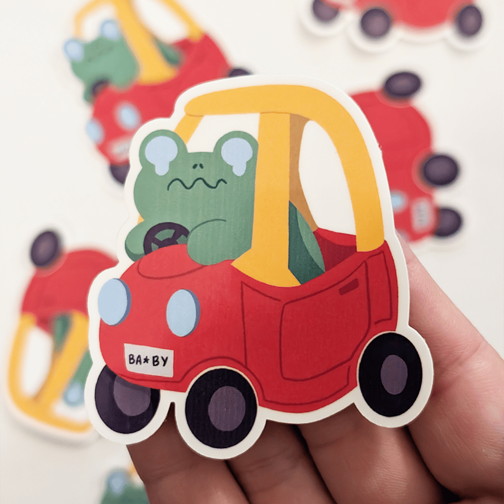 Image of Froggy Car Sticker