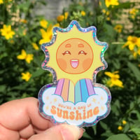 You're a Ray of Sunshine Sparkly Sticker