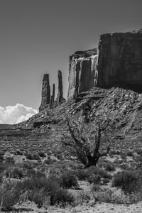 Three Sisters at Monument Valley