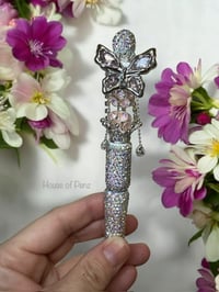 Image 1 of AB Rhinestone Butterfly Pen