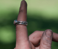 Image 4 of Mexican Fire Opal ring #1 (6)
