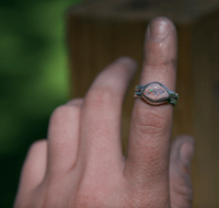 Image 3 of Mexican Fire Opal ring #1 (6)