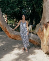 Robe fluide imprimée - Lila