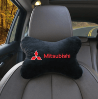 Image 2 of 4pcs Mitsubishi headrest pillows and seat belt pads
