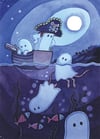 Ghostly Galleon original art: Ghostly Divers